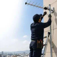نصب آنتن و گیرنده دیجیتال نصاب انتن مرکزی و گردان.