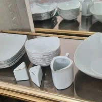 سرویس غذاخوری سفید طلایی