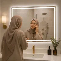 آینه بکلایت و لمسی سرویس بهداشتی و کنسول آرایش