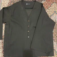 شومیز لینن قهوه ای