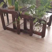 گل میز چوبی