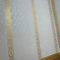 نقاشی .طرح کاغذ دیواری و سفید کاری