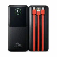 پاور بانک فست شارژ همراه کابل سرخود