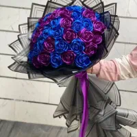 دسته گل روبانی و باکس