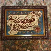 تابلو فرش دستبافت گل ابریشم