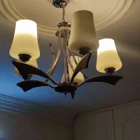 لوستر چوب و استیل