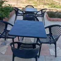 میز و صندلی پاستیکی باغی و رستورانی