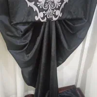 دستک پرده مخمل مشکی