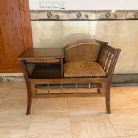 میز تلفن چوبی زیبا