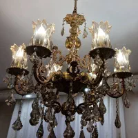 ۲عدد لوستر ۶ شاخه و ۲عدد دیوار کوب۲شاخه اصل