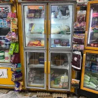 یخچال فریزر ایستاده سوپرمارکتی سالم