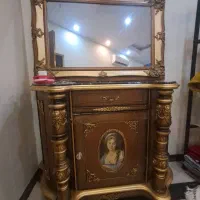 آینه و کنسول تمام چوب قدیمی