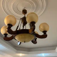 لوستر چوبی ۶ شاخه