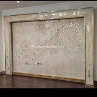 نقاشی ساختمان. پتینه کاری.ورق طلا.