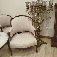 مبلمان و ناهارخوری کوئین فرانسوی (تمام چوب راش)))