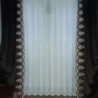 پرده توری سفید