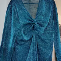 بلوز مجلسی یقه چپ راست گره