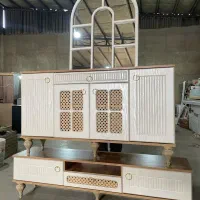 آینه و کنسول حصیری