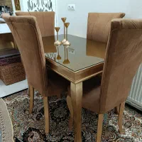 میز ناهار خوری بدون شیشه