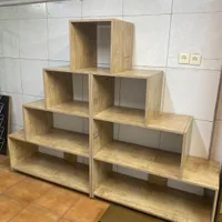 دکور قفسه کتابخانه شلف ویترین