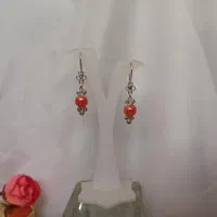 گوشواره نقره نگین پرتغالی کد ۵۵۶ عیار ۹۲۵