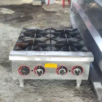 گاز چهار شعله و میز کار استیل