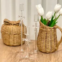 شمعدان سه سایز پیرکس درجه یک پاپیون