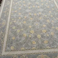 فرش شمیم کاشان گل برجسته ۹ متری