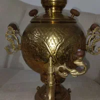 سماور برنج قلم زنی جهان‌نسب