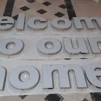 تابلو welcome چلنیوم/استیل/فروشی