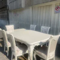 ناهارخوری شش نفره،کلاسیک،سلطنتی،کاردست،چوب روسی