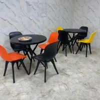 میز‌صندلی‌ فایبر فضای باز رستورانی نهارخوری