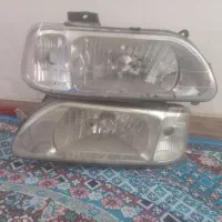 فروش دو عدد چراغ جلو  پراید