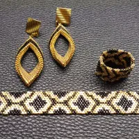 دستبند و گوشواره و انگشتر میوکی مدل (نازی) اقساطی