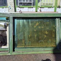 پنجره ۳ متری+در دسشویی المینیومی