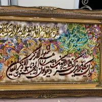 تابلو فرش دستبافت و ان‌ یکاد ابریشمی سایز بزرگ