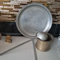 سینی ملاقه مسی بسیار قدیمی