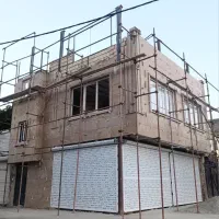 ساختمان دو واحده با دو مغازه دو بر
