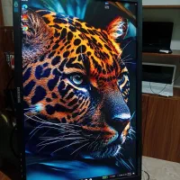 مانیتور ۲۴ اینچ برند SAMSUNG با پایه آسانسوری