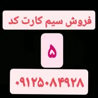 سیم کارت ۹۱۲ کد ۵ قیمت مقطوع ۰۹۱۲۵۰۸۴۹۲۸