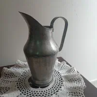 پارچ مسی وسماور قدیمی نفتی سالم با شعله آبی