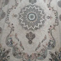دوعدد فرش شش متری ۷۰۰ شانه طرح ۱۲۰۰  گل برجسته نو