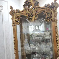 بوفه چوبی و ساعت ایستاده چوبی