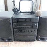 رادیو ظبط کاست همراه با میکروفن