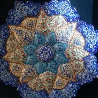 بشقاب مینا کاری اصفهان