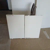 درب کمد دیواری ودوعدد شیشه یوپی وی سی
