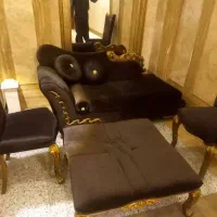 مبل لابی ورق طلا ۶ نفره