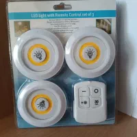 پک۳عددی چراغ کابینی و دکوری باتری‌خور با ریموت