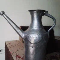 آفتابه مسی قدیمی الماس تراش چکشی وعتیقه