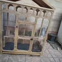 قفس تمام چوب کاملا سالم مناسب انواع پرنده